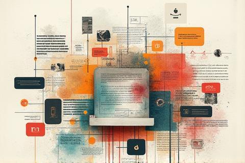 Image representing content creation process